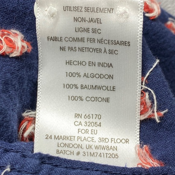 Salt Valley Western Long Sleeve Snap Front Shirt Blue Geometric Print Mens M - Picture 16 of 16